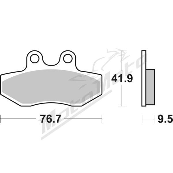 SBS 190HF Street Ceramic Organic Brake Pads MBK / Yamaha 125cc 05-12