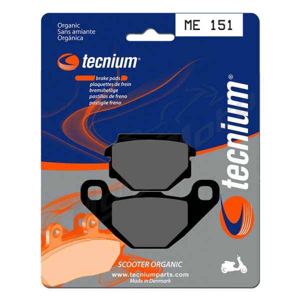 TECNIUM Scooter Organic Brake pads ME151 Kymco / Daelim / Hyosung / Keeway / Italjet 50/600 92-24