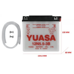 Battery 12N5.5-3B YUASA 12V 5.5Ah