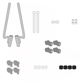 KAPPA Windshield mounting kit Piaggio Liberty 50-150 25-26