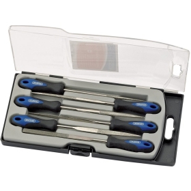 DRAPER Soft Grip Diamond Needle File Set 150mm 6pcs