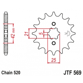 Front sprocket JTF569