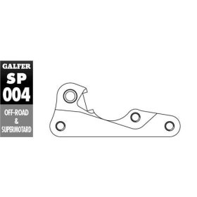 GALFER Brake disc/caliper adapter Ø270mm Yamaha WR / TZ / YZF / WRF 125-450 00-15