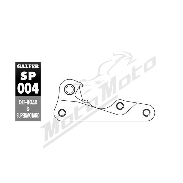 GALFER Brake disc/caliper adapter Ø270mm Yamaha WR / TZ / YZF / WRF 125-450 00-15