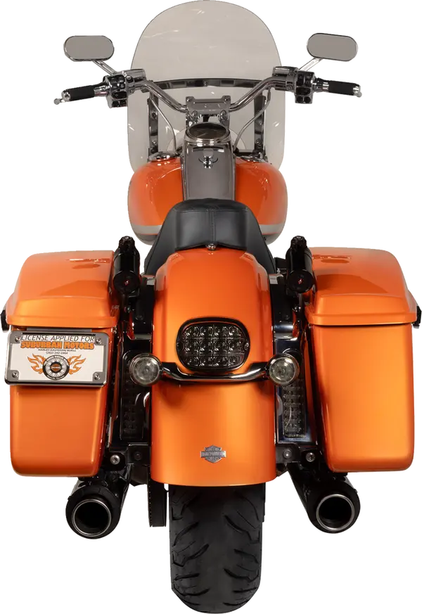 CUSTOM DYNAMICS ProBEAM® Deuce-Style Turn Signal Lenses Tinted Harley Davidson FLD / FLDE 883-1977cc 00-24