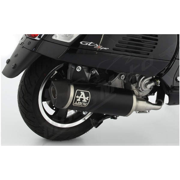 Muffler ARROW Urban Alu.Dark/C Vespa GTS / GTV 300cc 20-24