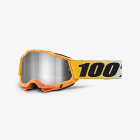 Krosiniai 100% goggles model accuri 2 razza - mirror silver lens - yellow/black