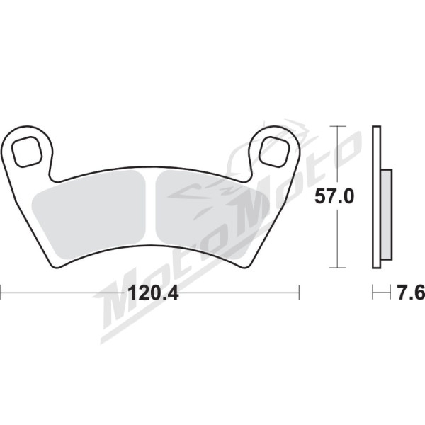 SBS SI Offroad 897SI Sintered Brake Pads Polaris General / Ranger / RZR 500-1000cc 08-23
