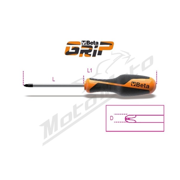 BETA Crosshead Phillips® Screwdriver PH1x4,5x120