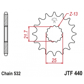 Front sprocket JTF440