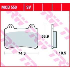 BRAKE PADS TRW MCB559 STANDARD