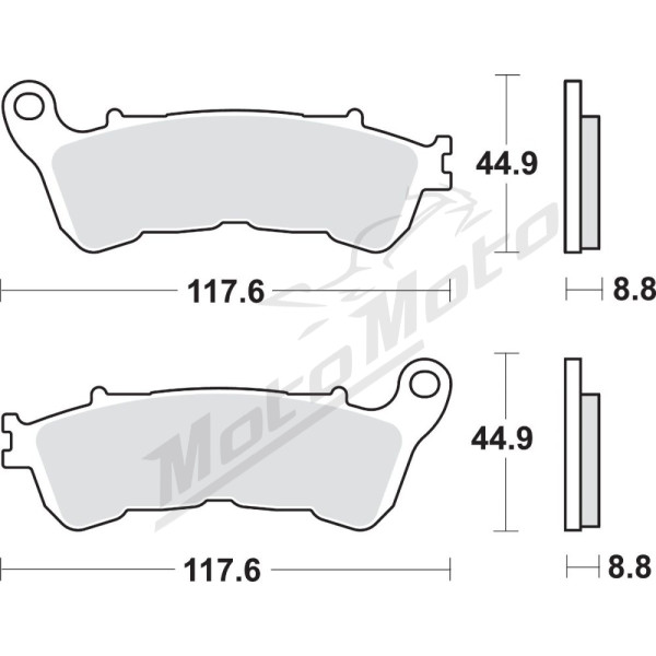 SBS CT Scooter Carbon Tech Organic Brake Pads Honda / Suzuki 125-600cc 05-20