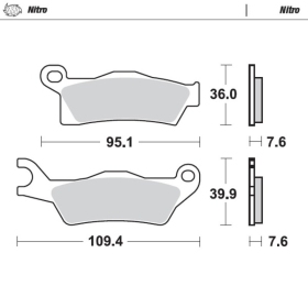 Moto-Master Brakepads Can-Am Outlander / Renegade 500-1000 12-25