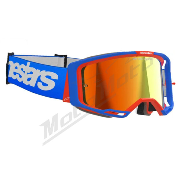 ALPINESTARS Vision 8 Wordmark Goggle (Mirror Lens) Blue