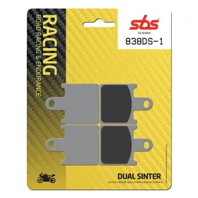 SBS DS Racing 838DS-1 Dual Sintered Brake Pads Kawasaki ZX-6R 600cc 07-16