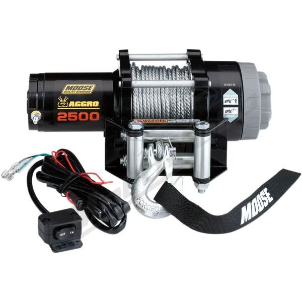 MOOSE OFFROAD- SNOW Aggro Winch Wire Rope 1134 kg Arctic Cat / Can-Am / Honda / John Deere / Kawasaki 250-1000cc 87-25