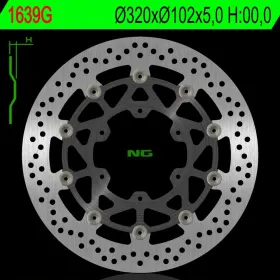 NG Front Floating Brake Disc 320X102X5,0mm Suzuki GSX-R 1000cc 17-19