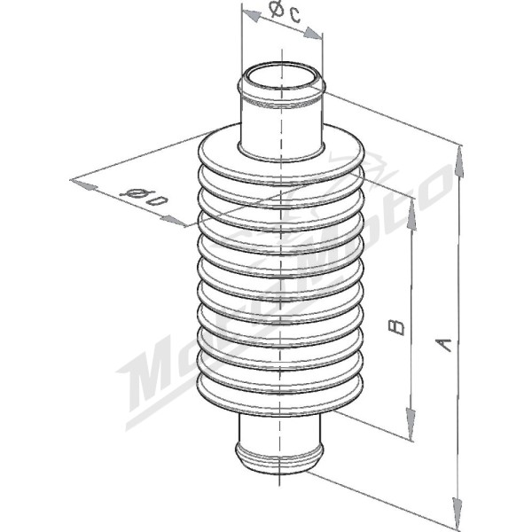 KITE Inline Heat Exchangers Orange Ø14.5/40mm