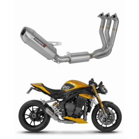 Dominator Full Exhaust System Collector Silencer S3 + dB killer Triumph Speed Triple 1200RS/RR 21-24