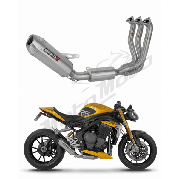 Dominator Full Exhaust System Collector Silencer S3 + dB killer Triumph Speed Triple 1200RS/RR 21-24