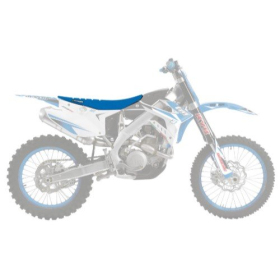 Blackbird Racing Zebra seat cover Blue TM Racing EN / MX / SMM / SMR / SMX 125-300cc 15-19