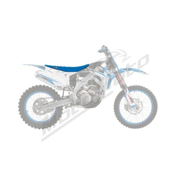 Blackbird Racing Zebra seat cover Blue TM Racing EN / MX / SMM / SMR / SMX 125-300cc 15-19