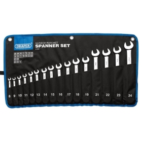 Draper HI-TORQ® Metric Ratchet Combination Spanner Set - 16 pieces