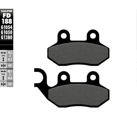 GALFER Brake Pad Orcanic Adiva / Lambretta / Peugeot / PGO / Scomadi / Sym / TGB / Zero 50-300cc 99-24