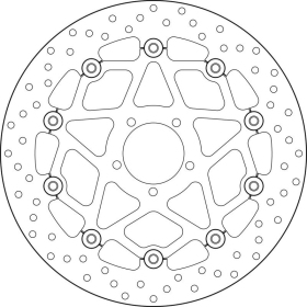 Brembo Serie Oro brakedisc floating KTM Superduke 1290cc 14-21