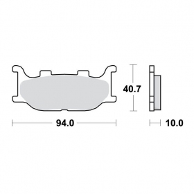 Brake pads POLINI FT3019 / MCB666 ORIGINAL