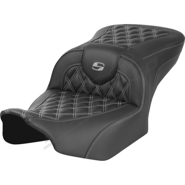 SADDLEMEN Road sofa Sėdynė juoda/anglies pluošto Harley Davidson FLHX / FLTRX / FLTRXSE 1923-1977 23-25