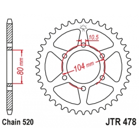 Rear sprocket JTR478