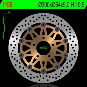 NG BRAKES 1159 Round Floating Brake Disc SUZUKI GSX / RGV 250-750 88-01