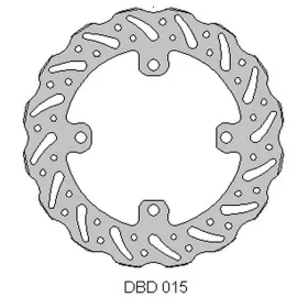 DELTA BRAKING rear disc (240x115x4mm) Kawasaki / Suzuki 125-450 03-21