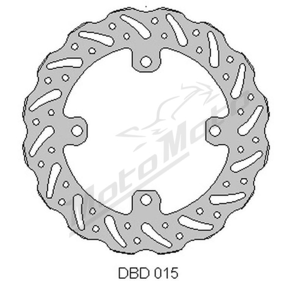 DELTA BRAKING rear disc (240x115x4mm) Kawasaki / Suzuki 125-450 03-21