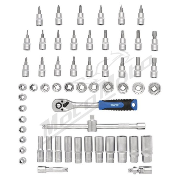 DRAPER HI-TORQ® Metric Socket and Bit Set - 3/8" Sq. Dr. (58 Piece)