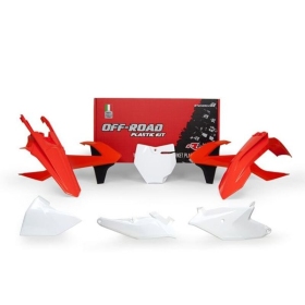 RACETECH Plastikų komplektas KTM SX 85cc 18-24 Balta/ Raudona/ Juoda