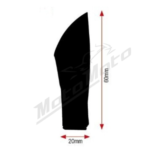 V PARTS Spike LED Indicators Black Universal 2pc.
