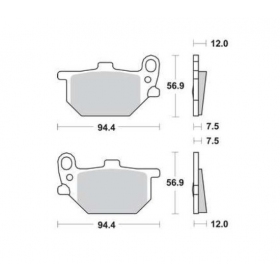 BRAKE PADS FERODO FDB247P / MCB503 STANDARD PLATINUM