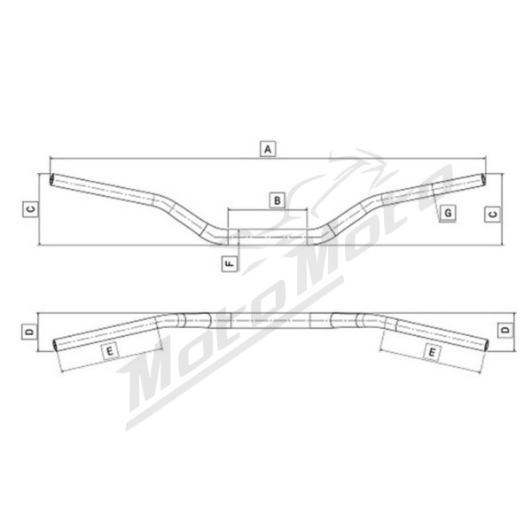 DOMINO Ducati Scrambler Handlebar Ducati Scrambler 800/1100 15-22