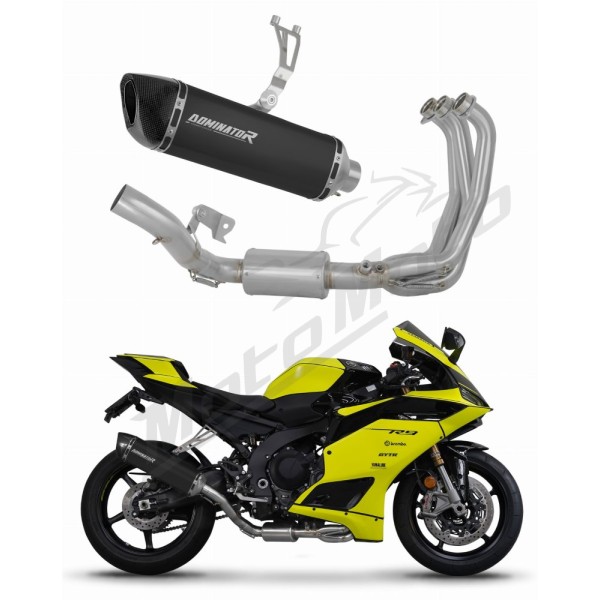 Yamaha YZF R9 2025 Dominator Full Exhaust System HP6 BLACK + dB killer