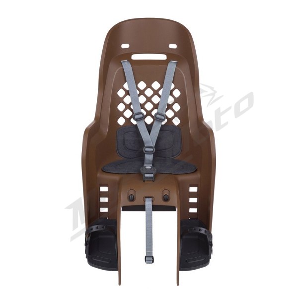 POLISPORT Joy CFS Rear Child Bike Seat Carrier Mounting - Brown/Dark Gray