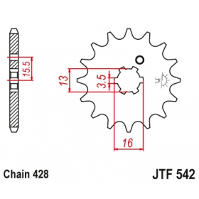 Front sprocket JTF542