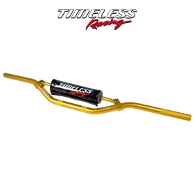 Universalus aliuminis vairas TIMELESS Enduro Race Auksinis Ø22mm 800mm