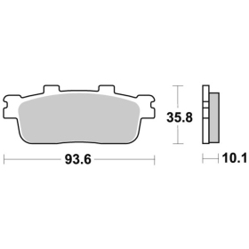  Sbs Brakepads 195MS Maxi Sinter KYMCO / YAMAHA