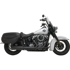 BASSANI XHAUST 4" Slip-On Muffler with Baffle Core Harley Davidson FLHCS / FXBB / FXLRS 1923cc 25
