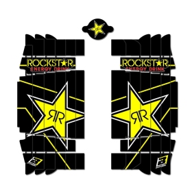 BLACKBIRD Rockstar Energy radiatoriaus grotelių lipdukų rinkinys Husqvarna TC/FS/FE/FC 50-501cc 2019-2023
