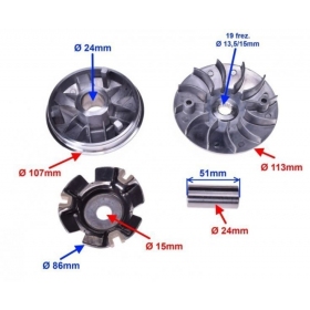 VARIATORIAUS KOMPL. GY6 125-150cc 4T