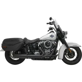 BASSANI XHAUST 4" Slip-On Muffler with Baffle Core Harley Davidson FLHCS / FXBB / FXLRS 1923cc 25