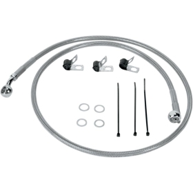 DRAG SPECIALTIES Stainless Steel Brake Line Kit Harley Davidson FLST / FLSTC / FLSTCI 1450-1690cc 00-07